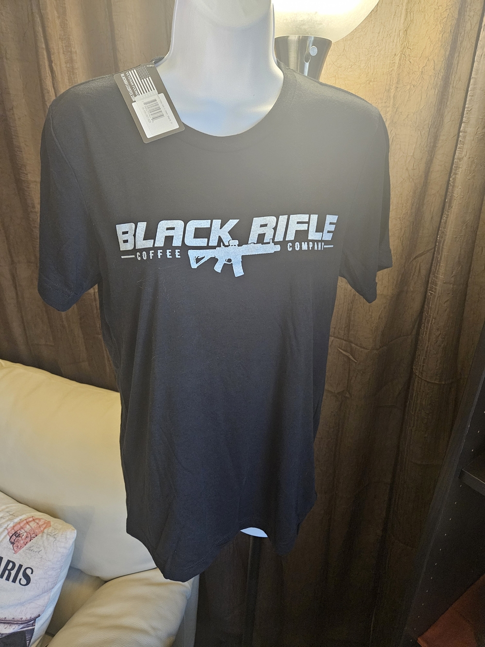 New Black Rifle Coffee Co. Men's Black Logo T-Shirt